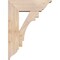 Ekena Millwork Merced Traditional Smooth Bracket w/ Offset Brace, Douglas Fir, 7 1/2"W x 22"D x 30"H BKT0806X22X30MRC01SDF - alternate 3